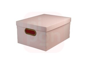 Caixa Organizadora Linho Média Rosa - Dello