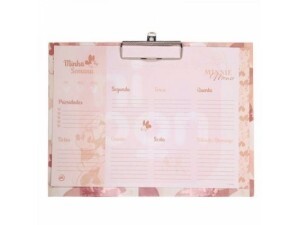 Prancheta com Planner Semanal Minnie - Dac