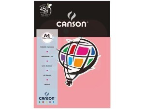 Papel Canson A4 180g Rosa Claro