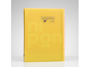 Pasta Catálogo com 50 Plásticos – Clear Book Amarela 